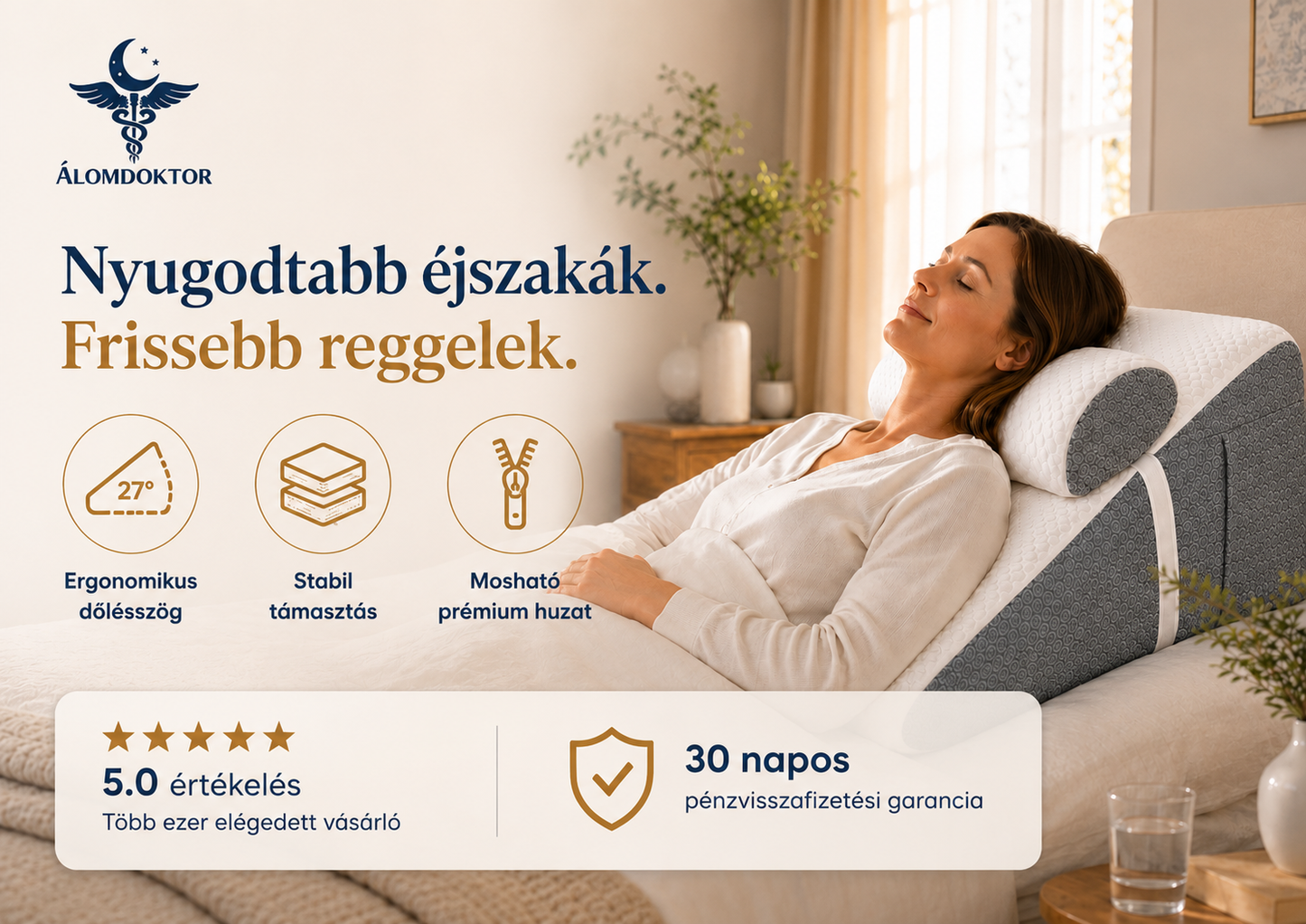 SleepPro párna, állítható nyaktámasszal