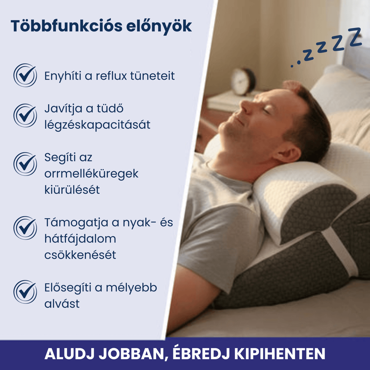 SleepPro párna, állítható nyaktámasszal - Álomdoktor